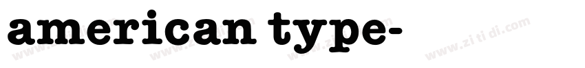 american type字体转换